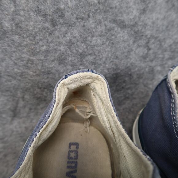 Converse Shoes Womens 7 Casual Sneakers All Star Low Lace Up Trainer Canvas Blue - Picture 4 of 13